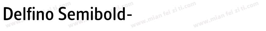 Delfino Semibold字体转换